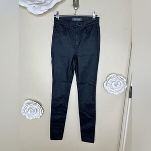 Harper Faux Looking Coated Leather Black Jeans Brand New w/ tags Size 26